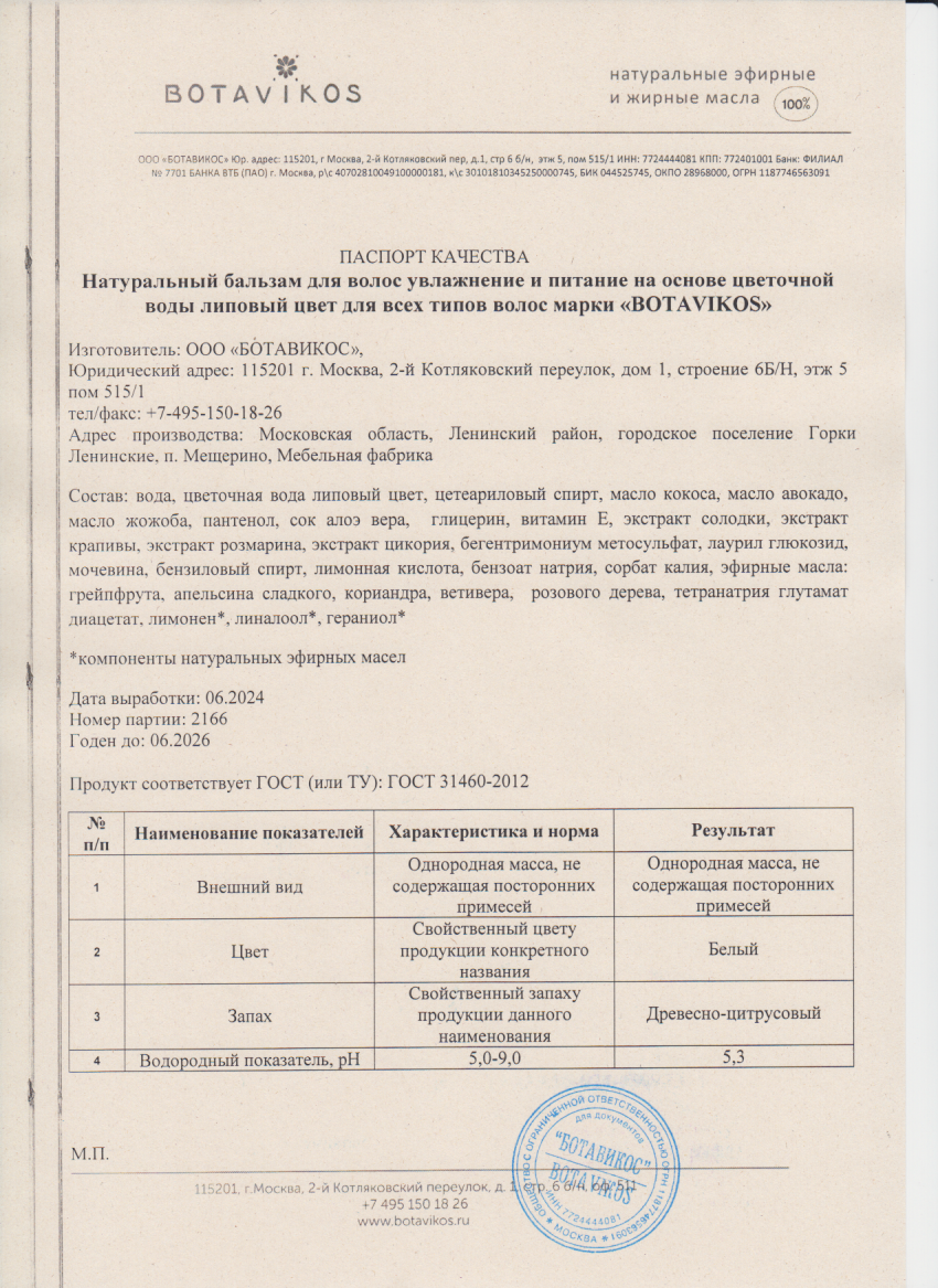 Паспорт №062024